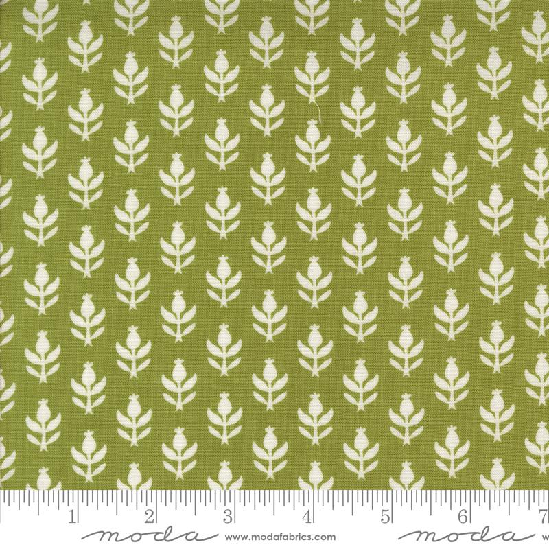 Buon Natale Thistle - Pine - Quilt Fabric