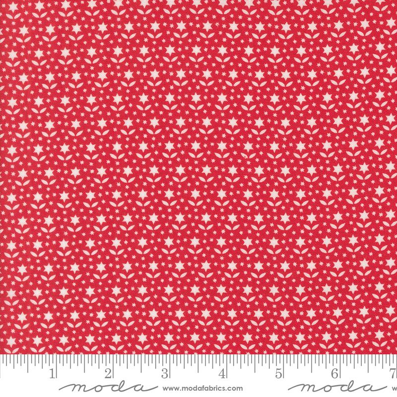 Buon Natale Blooms - Pomegranate - Quilt Fabric