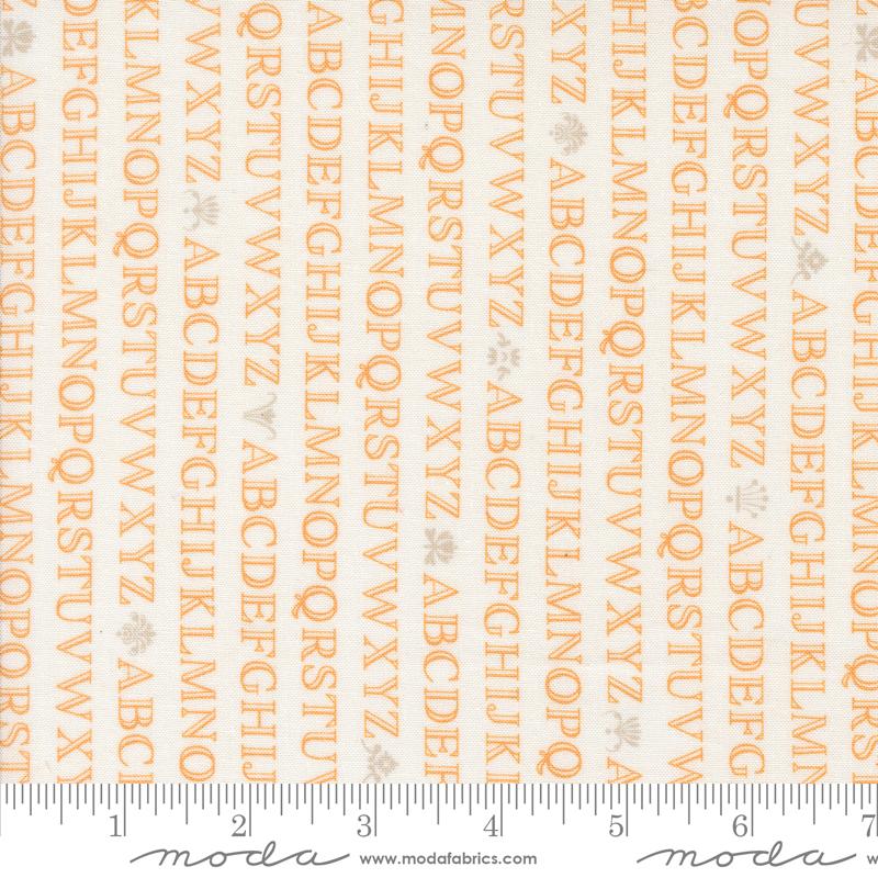 Agatha Road Letter Ghost Pumpkin - Quilt Fabric
