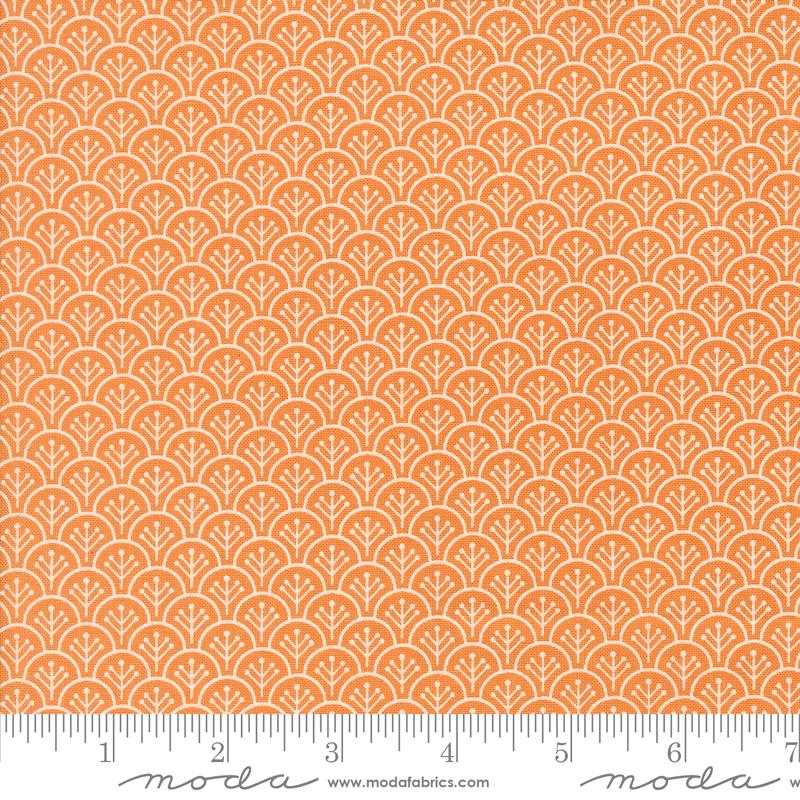 Agatha Road Scallops Pumpkin - Quilt Fabric
