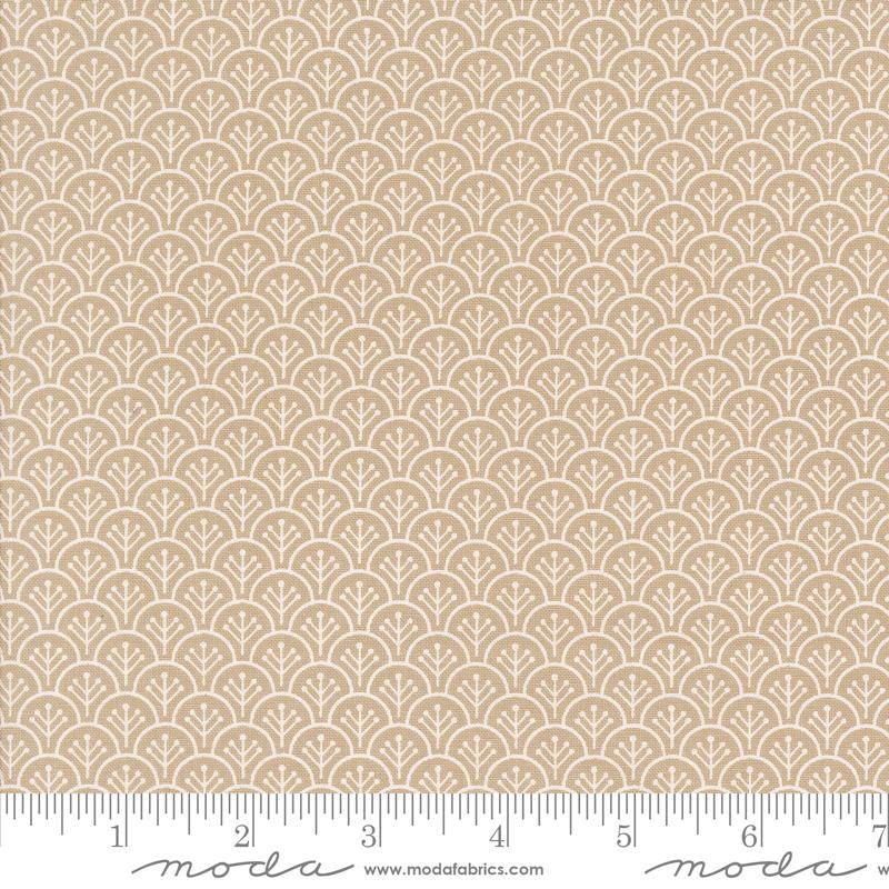 Agatha Road Scallops Thunder - Quilt Fabric
