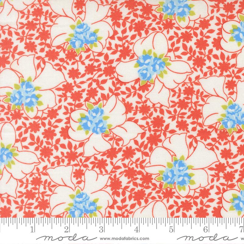 Rosie Floral Whipped Cream - Quilt Fabric