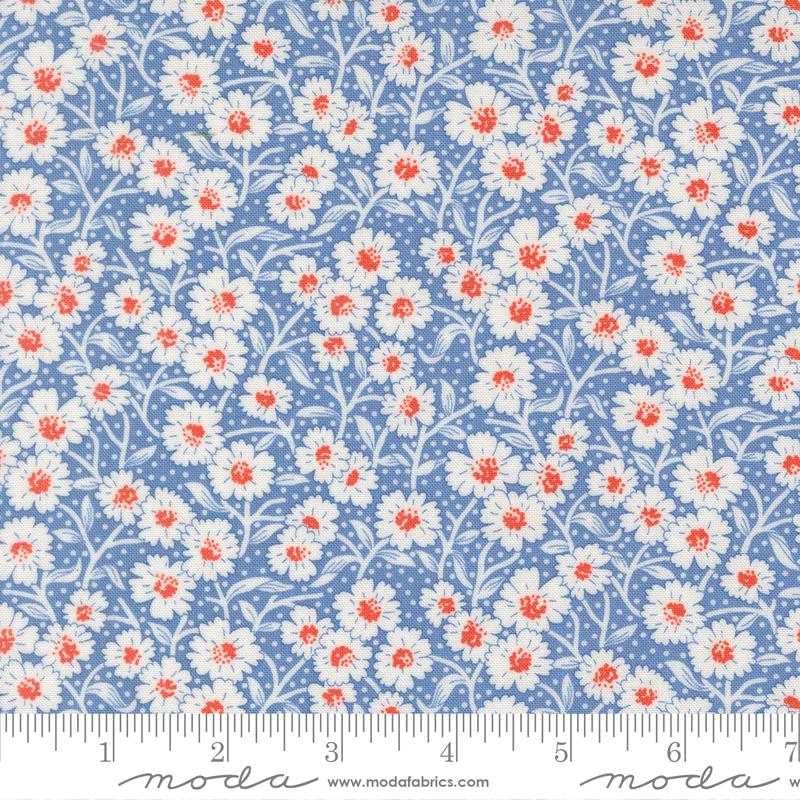 Rosie Blooms Blueberry - Quilt Fabric
