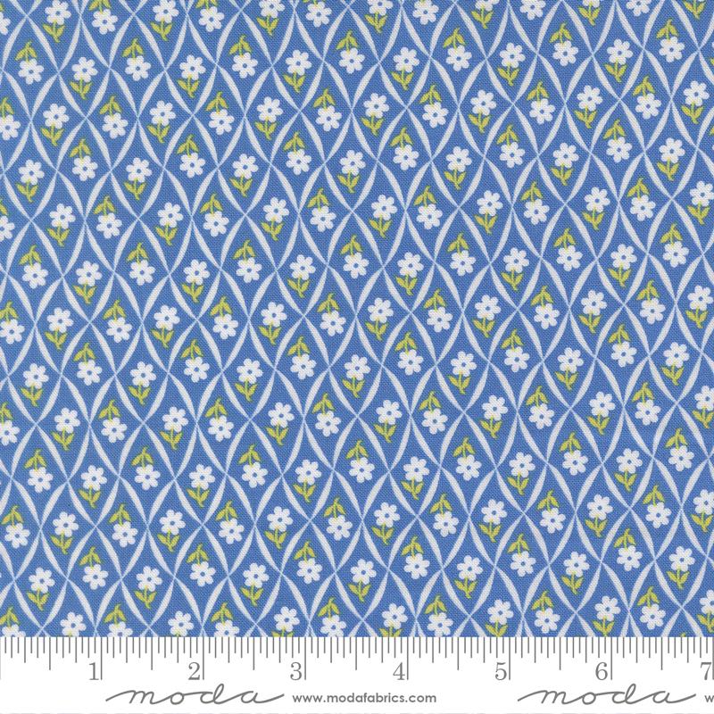 Rosie Diamonds Blueberry - Quilt Fabric