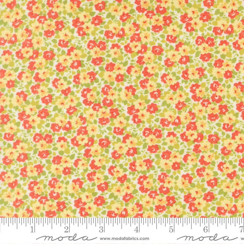 Summers End Garden Persimmon - Quilt Fabric