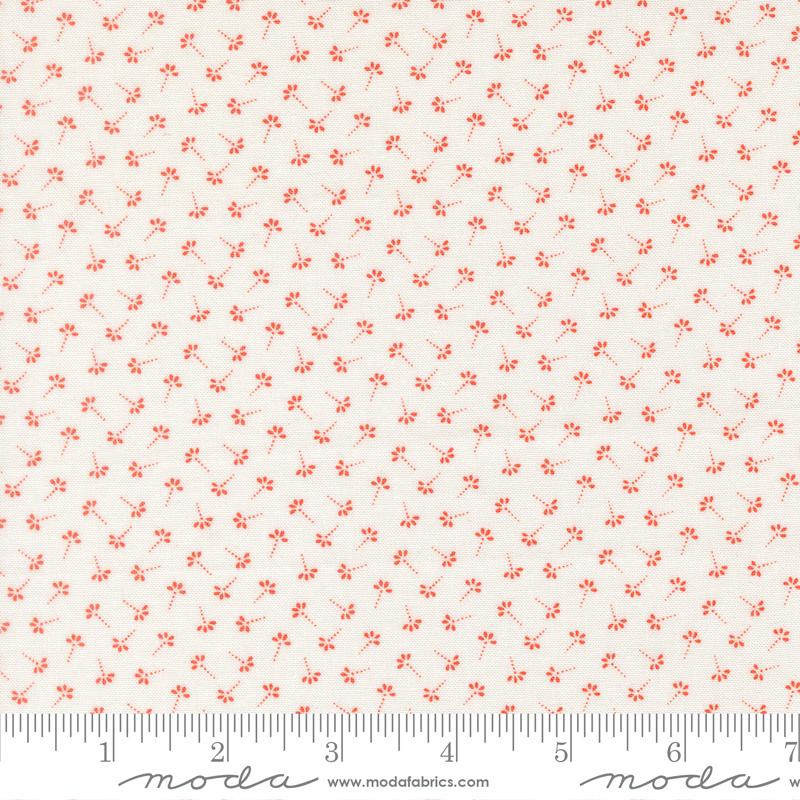 Summers End Petite Blossoms Persimmon - Quilt Fabric