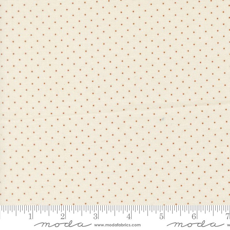 Butternut and Sage Dots Cream Cinnamon - Quilt Fabric