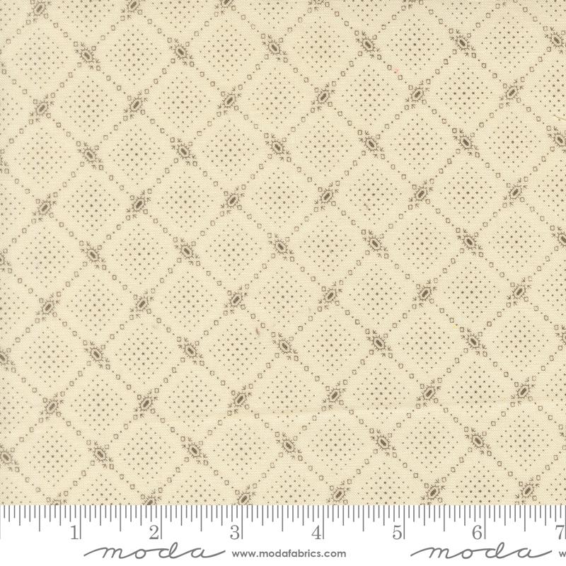 Butternut and Sage Trellis Cream Earth - Quilt Fabric