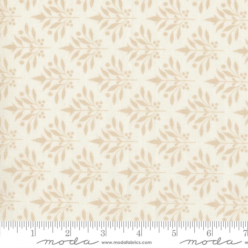 Larkspur and Linen Leaf Daisy - Quilt Fabric, zoomed in. Select this picture to zoom back out.