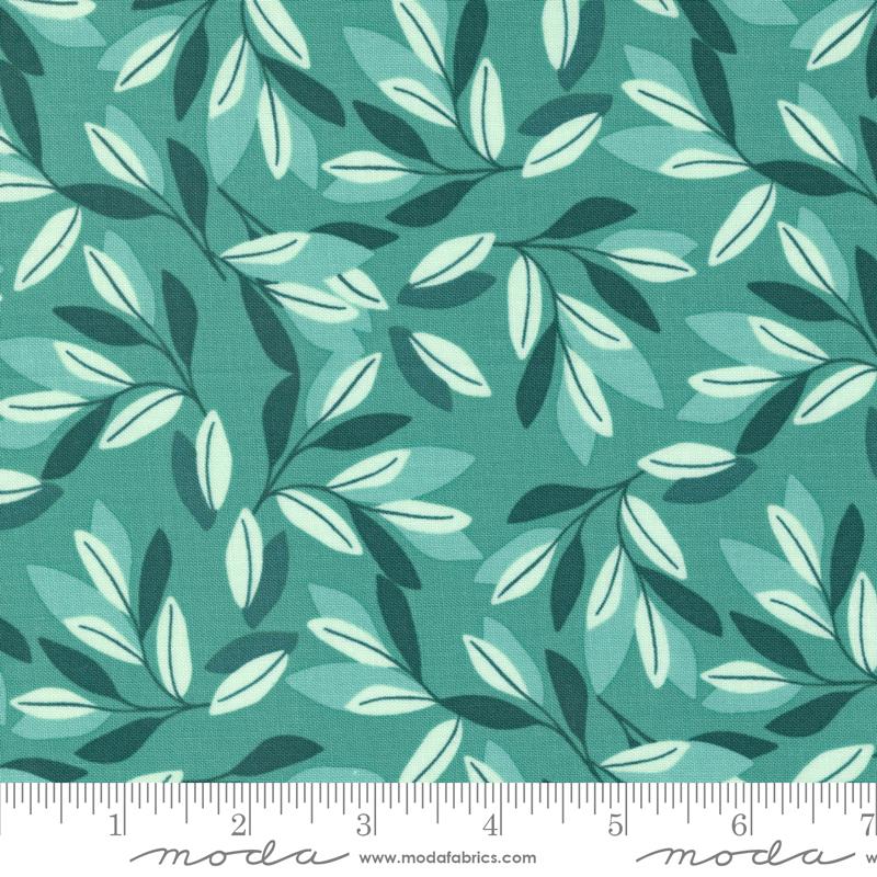 Willow Leaves - Pond - Quilt Fabric