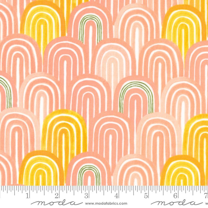 Willow Arches - Peony - Quilt Fabric
