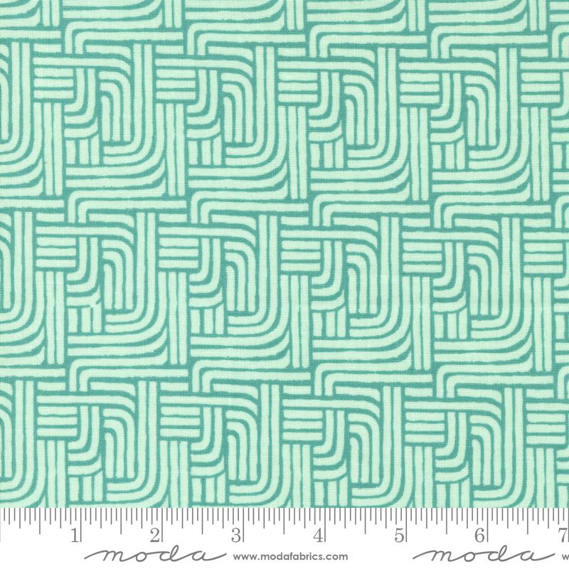Willow Stripe Falls - Solid Pond - Quilt Fabric