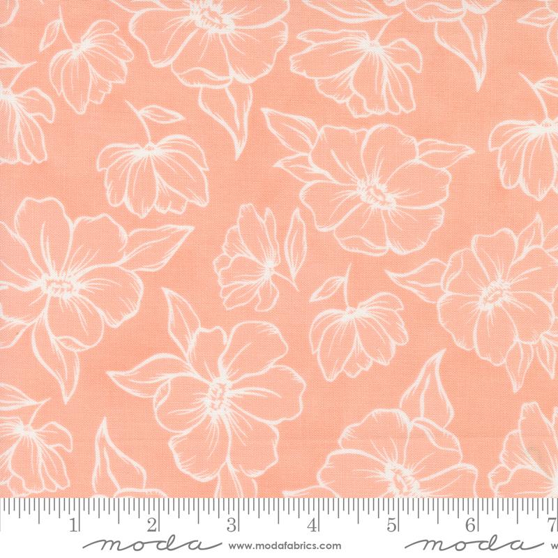 Kindred Poppy - Blush - Quilt Fabric