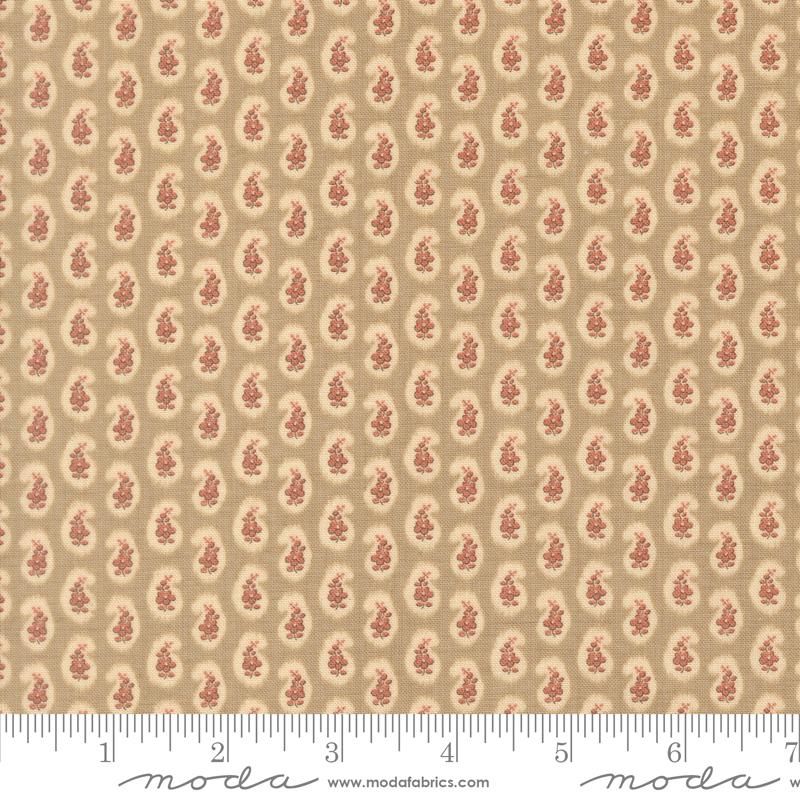 Le Jardin Rouge Ikat Roche - Quilt Fabric, zoomed in. Select this picture to zoom back out.