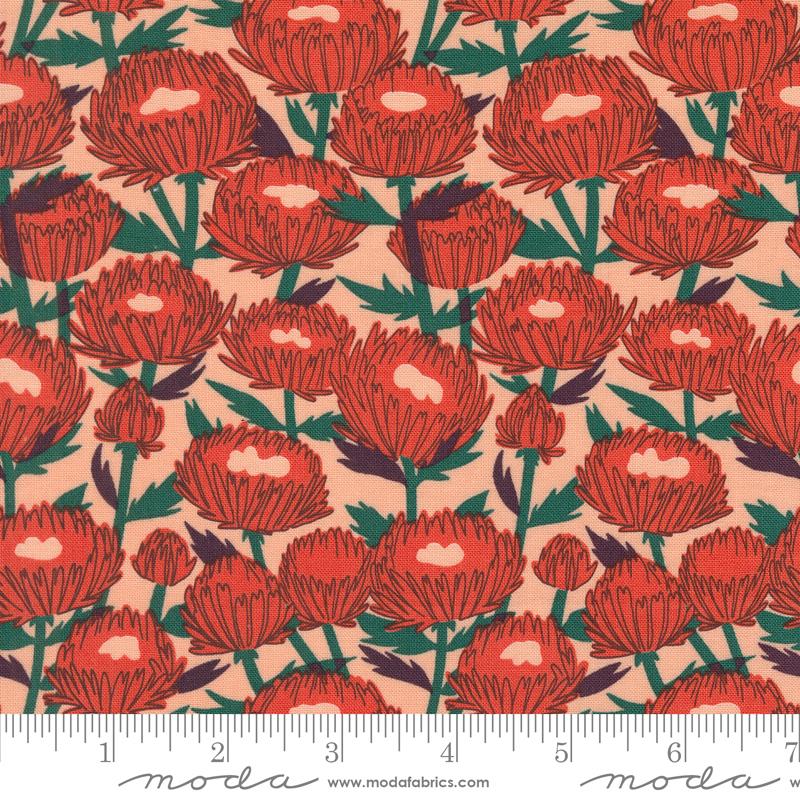 Love Letter Flowers - Peach - Quilt Fabric