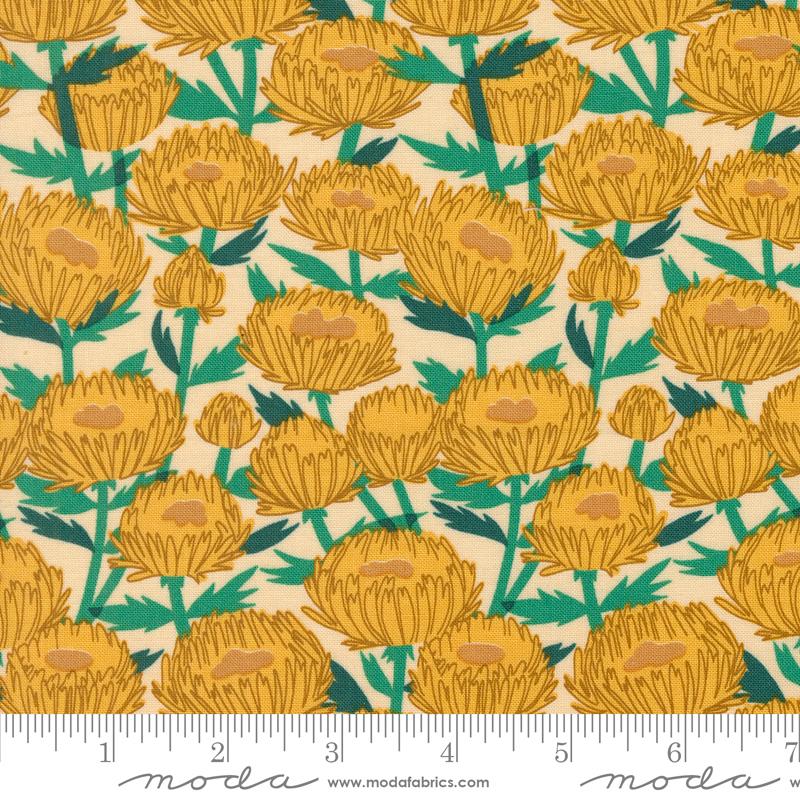 Love Letter Flowers - Sand - Quilt Fabric