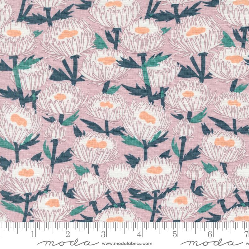 Love Letter Flowers - Mauve - Quilt Fabric