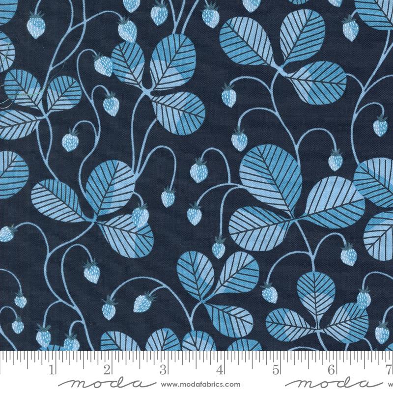 Love Letter Berry - Peacoat - Quilt Fabric
