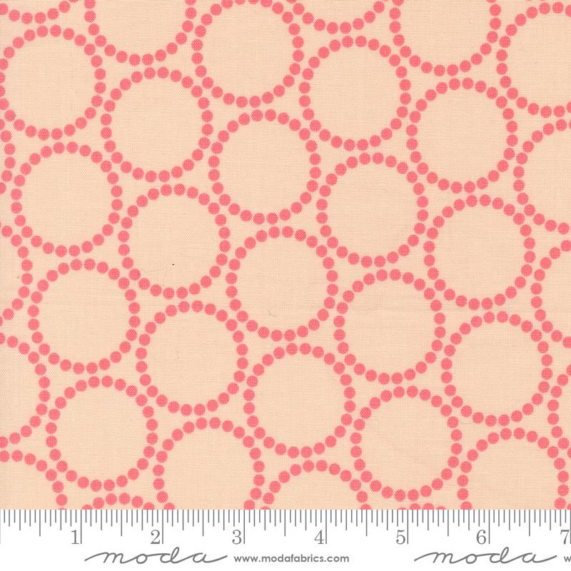 Love Letter Circles - Pink Strawberries - Quilt Fabric