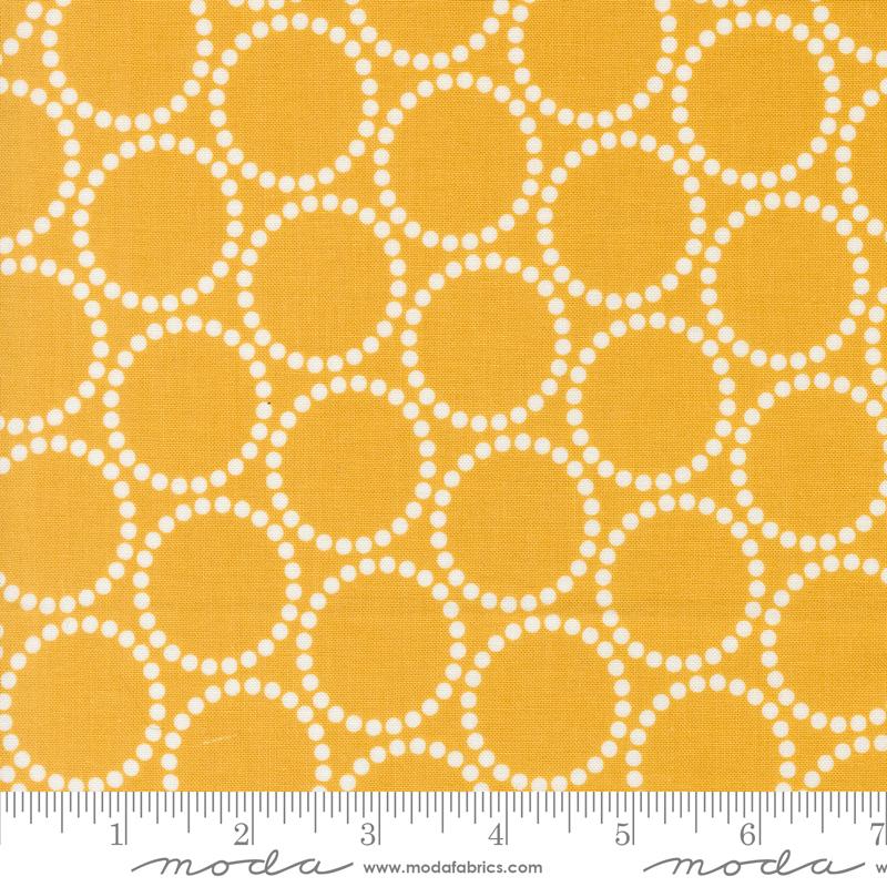 Love Letter Circles - Golden - Quilt Fabric