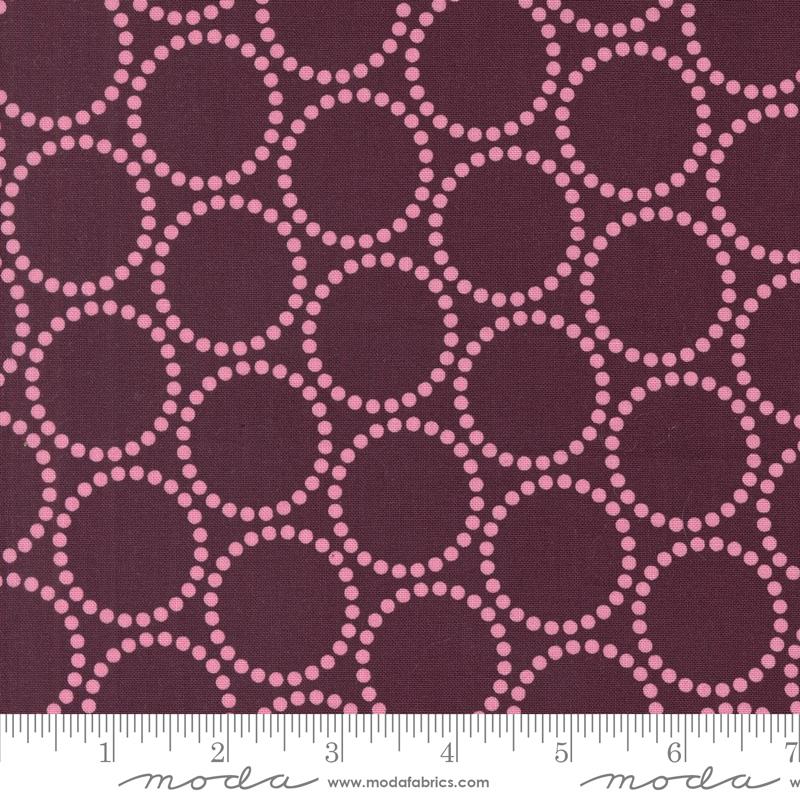 Love Letter Circles - Merlot - Quilt Fabric