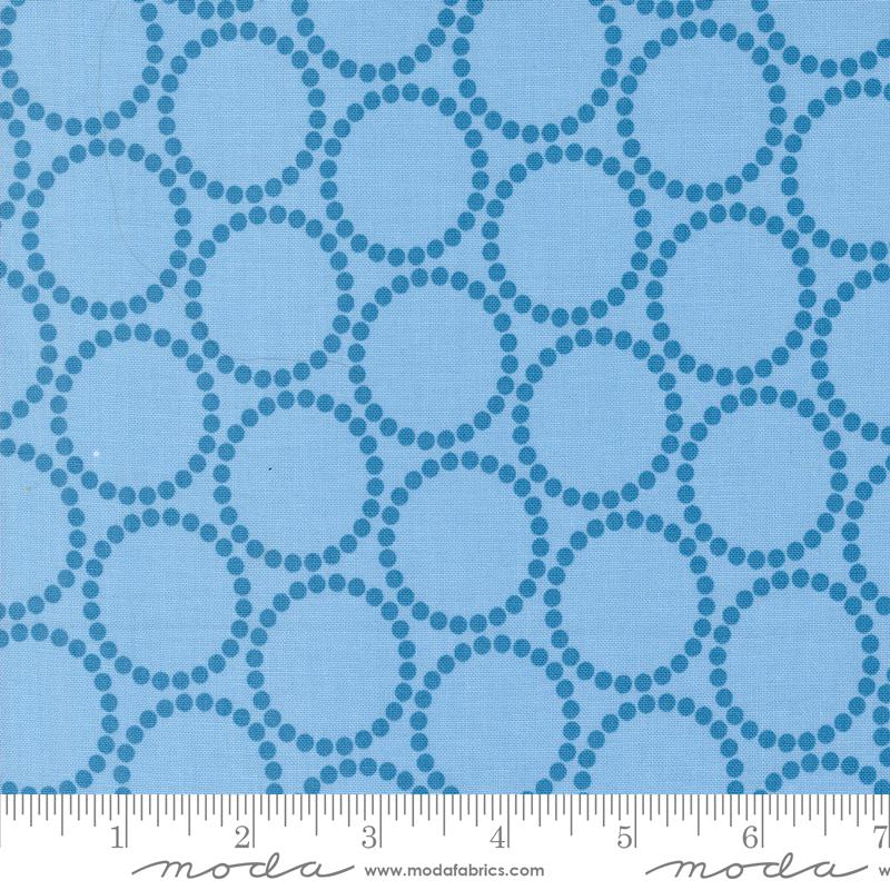 Love Letter Circles - Blue Skies - Quilt Fabric
