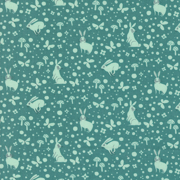 Love Letter Bunnies Pond - Quilt Fabric