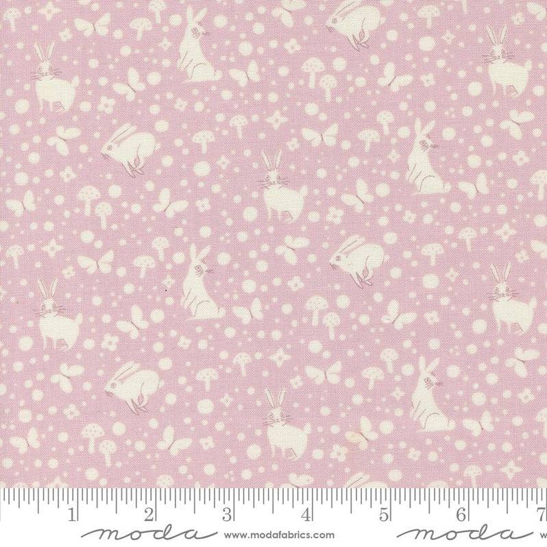 Love Letter Bunnies Mauve - Quilt Fabric