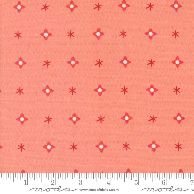 Tiny Christmas Star Carnation - Quilt Fabric