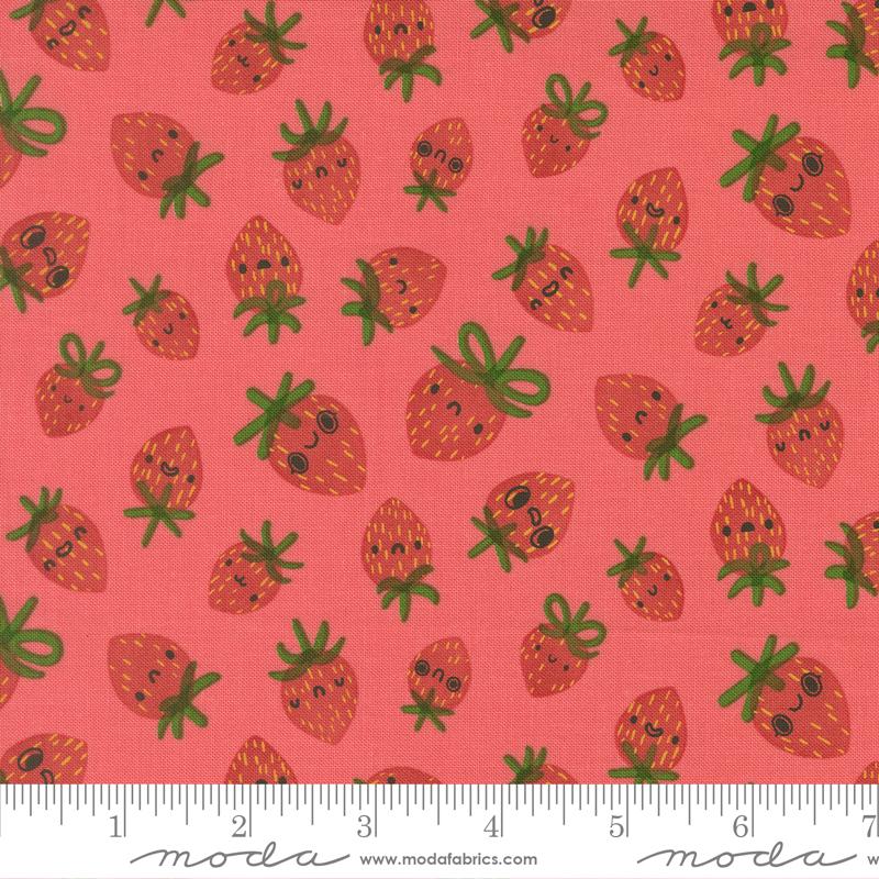 Funny Valentine Berry Coral - Quilt Fabric