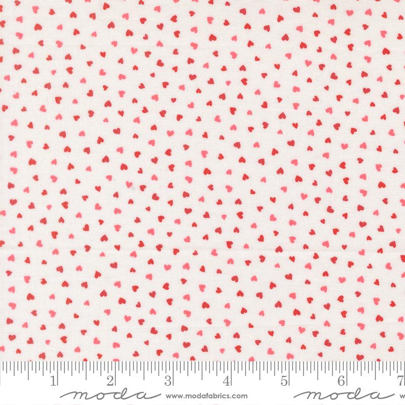 Funny Valentine Tiny Heart Champagne - Quilt Fabric