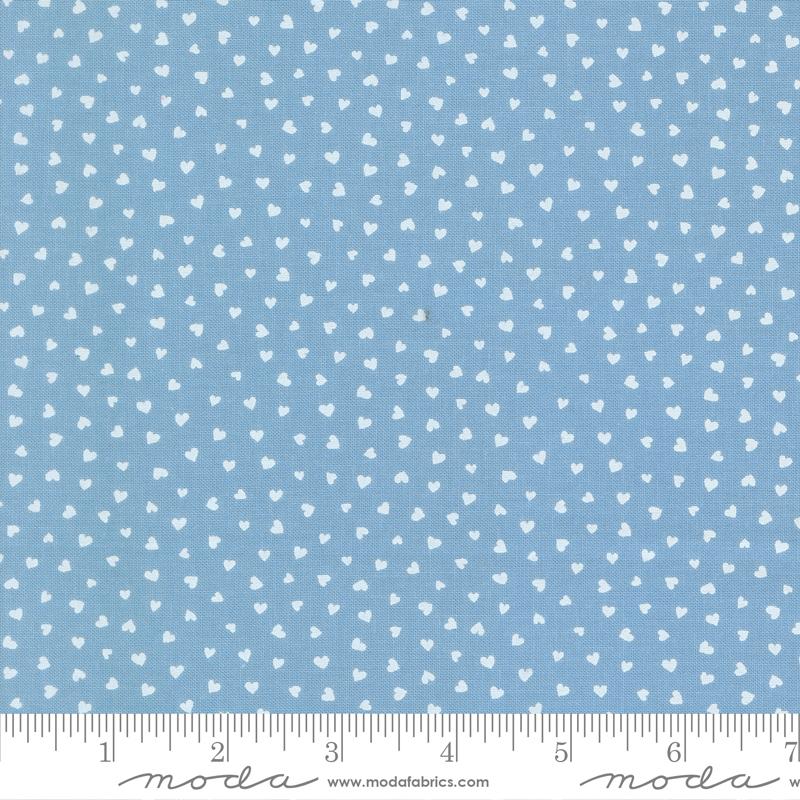 Funny Valentine Tiny Heart Sky - Quilt Fabric