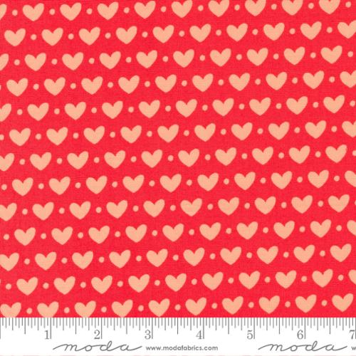 Sincerely Yours Geranium - Candy Hearts Valentines - Fabric