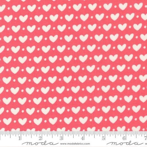 Sincerely Yours Flamingo - Candy Hearts Valentines - Fabric