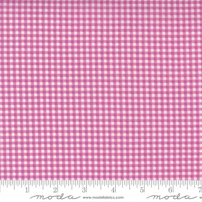 Seashore Drive Violet - Picnic Check Gingham - Quilt Fabric