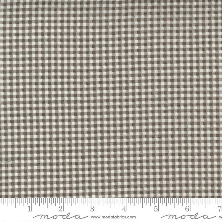 Seashore Drive Charcoal - Picnic Check Gingham - Fabric