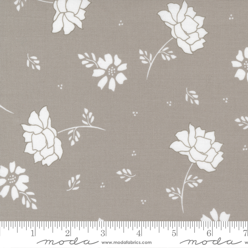 Emma Flourish Stone - Quilt Fabric