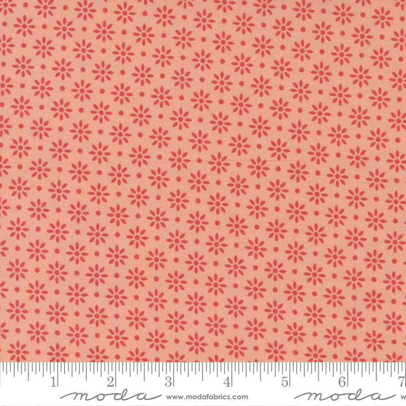 Emma Floret Peach - Quilt Fabric