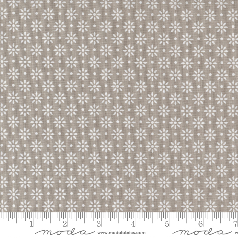 Emma Floret Stone - Quilt Fabric
