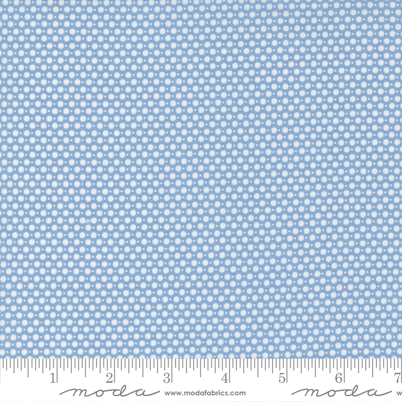 Emma Dots Bluebell - Quilt Fabric