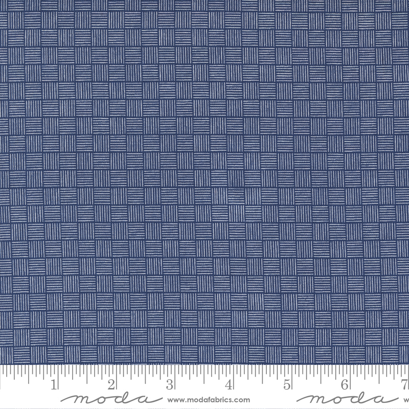 Simply Delightful Nautical Blue - Waffle - Quilt Fabric