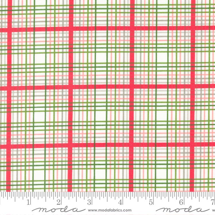 Favorite Things Snow - Plaid Checks and Plaids - Fabric