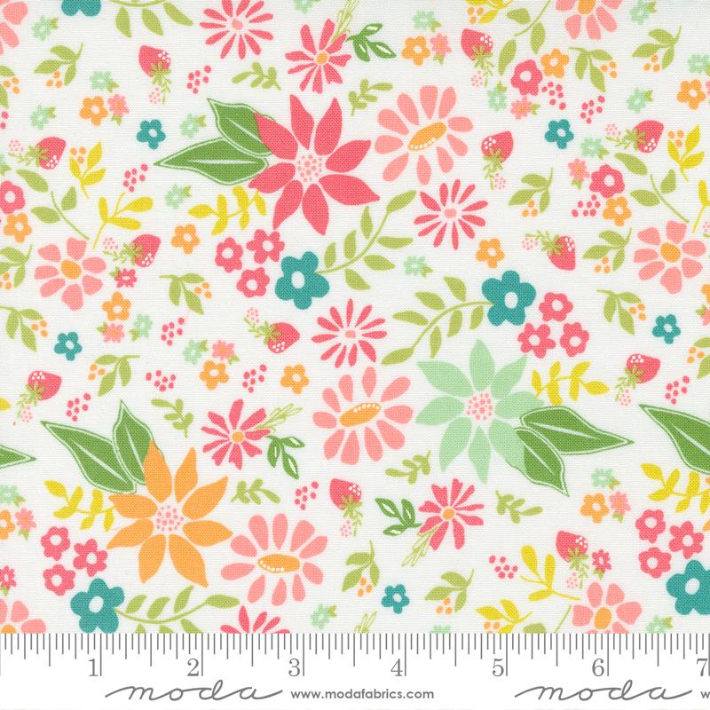 Strawberry Lemonade Cloud - Quilt Fabric