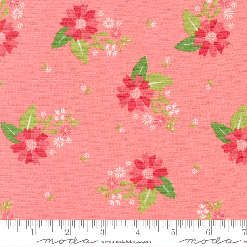 Strawberry Lemonade Carnation - Quilt Fabric