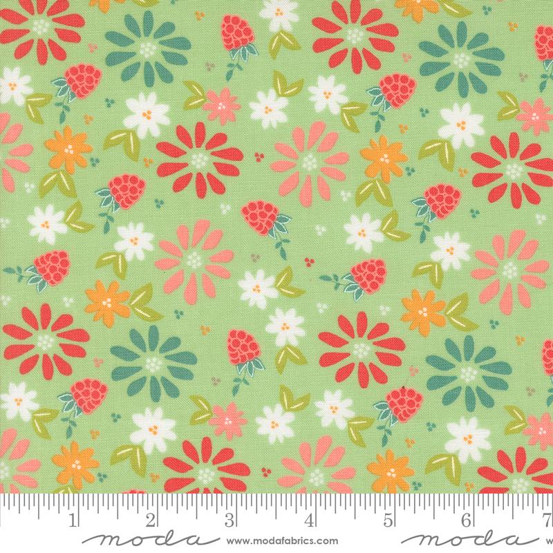 Raspberry Summer Mint - Quilt Fabric