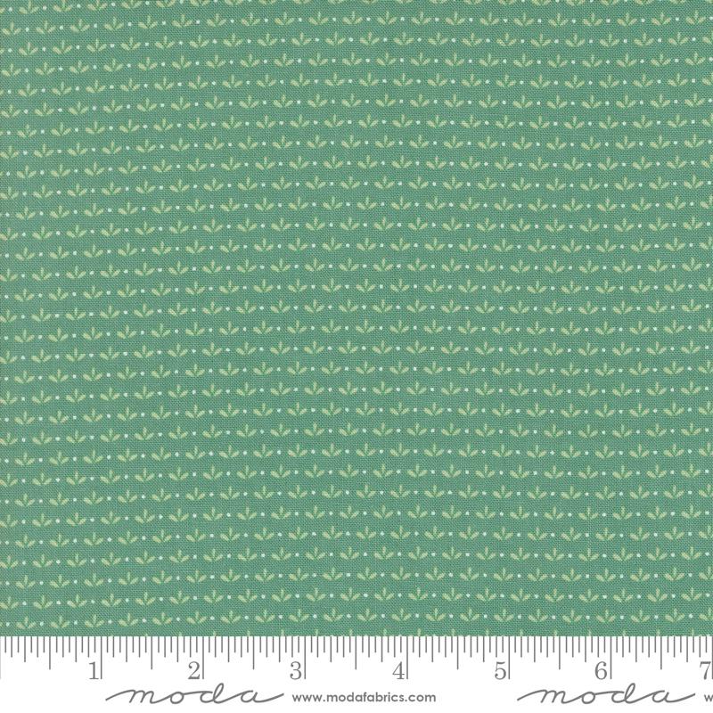 Raspberry Summer Sprout - Teal - Quilt Fabric