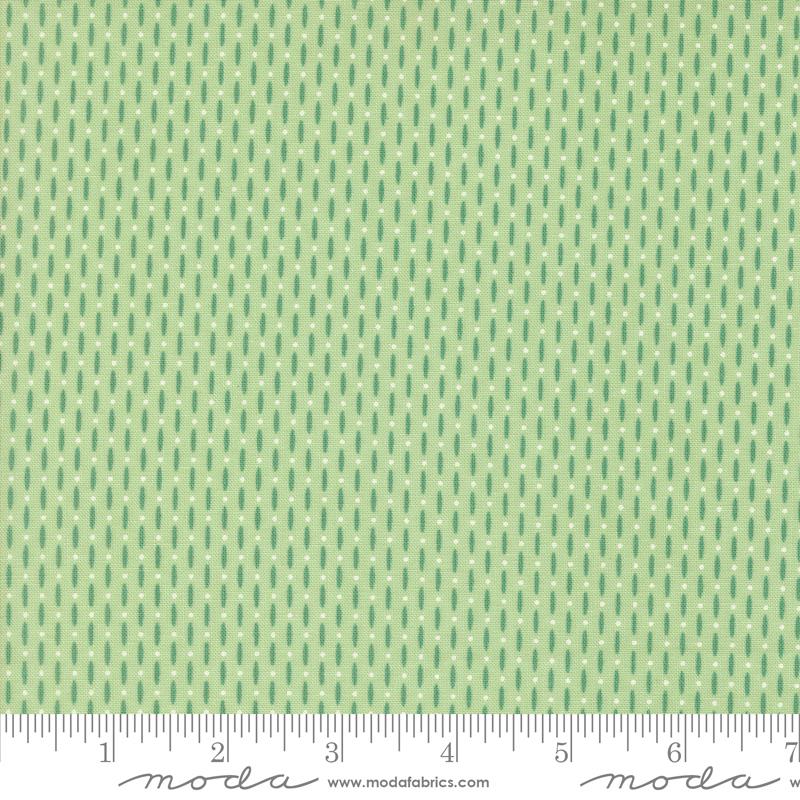 Raspberry Summer Beaded - Mint - Quilt Fabric