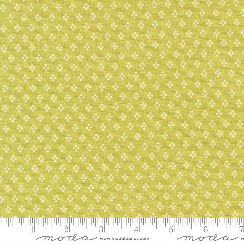 Delightfully Yours Dots Chartreuse - Quilt Fabric