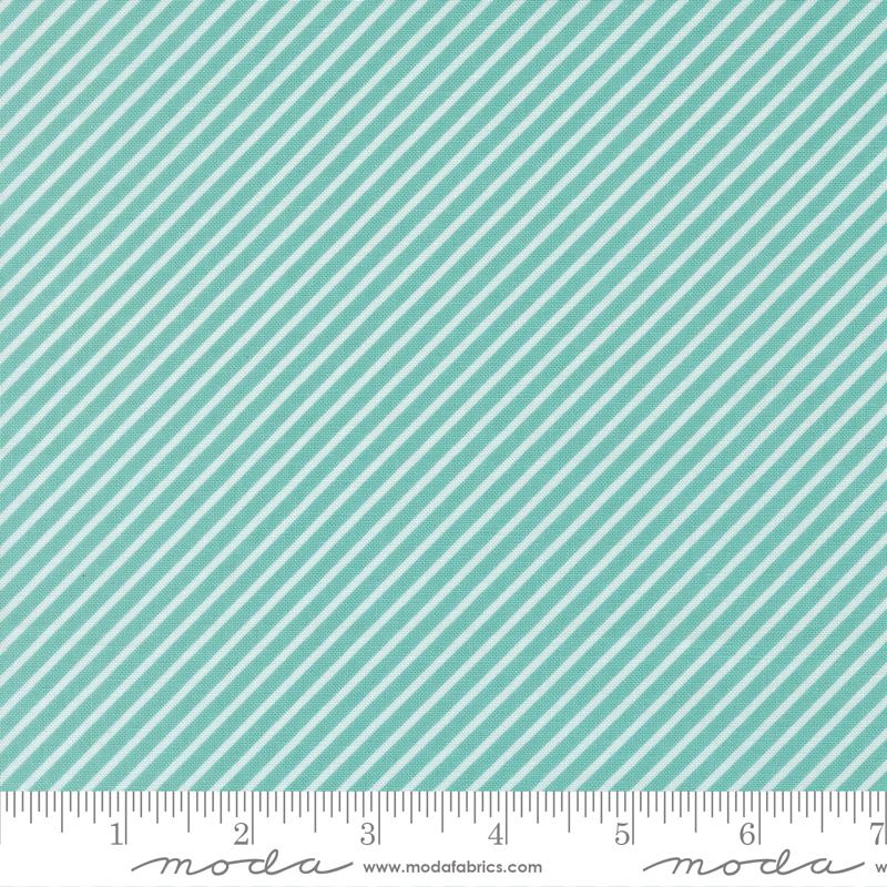 Delightfully Yours Stripe Poolside - Quilt Fabric