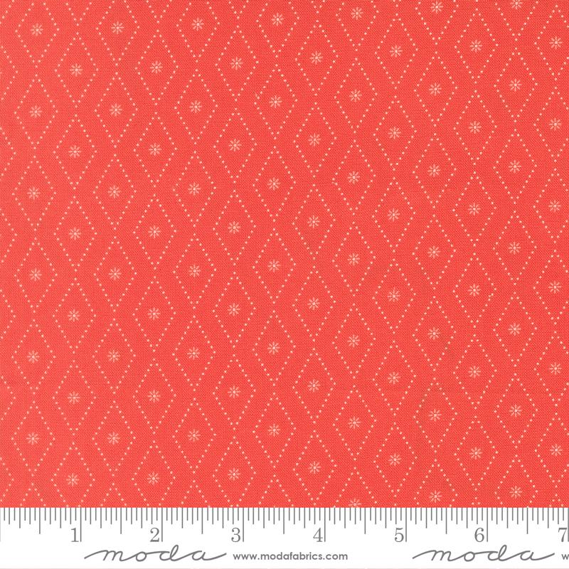 Poinsettia and Pear Diamond Geranium - Quilt Fabric